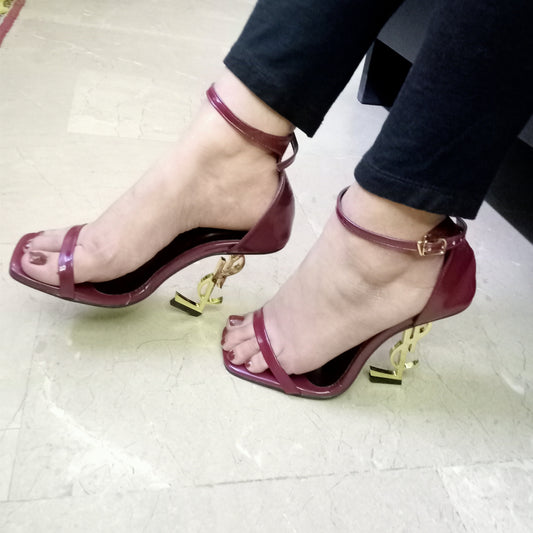 YSL HEELS - CHERRY RED (LIMITED STOCK)