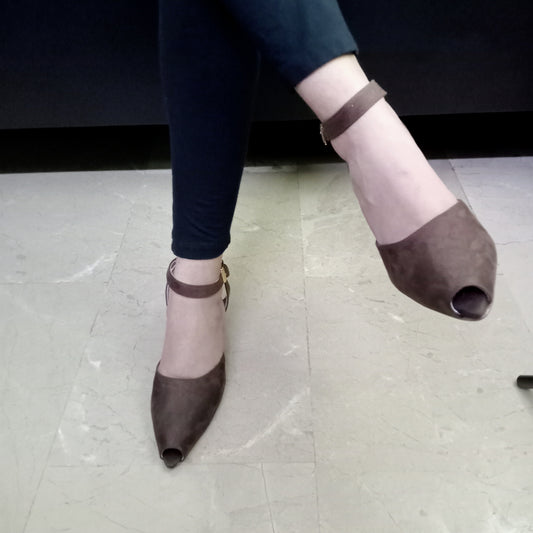 AZURA BLOCK HEEL - BROWN