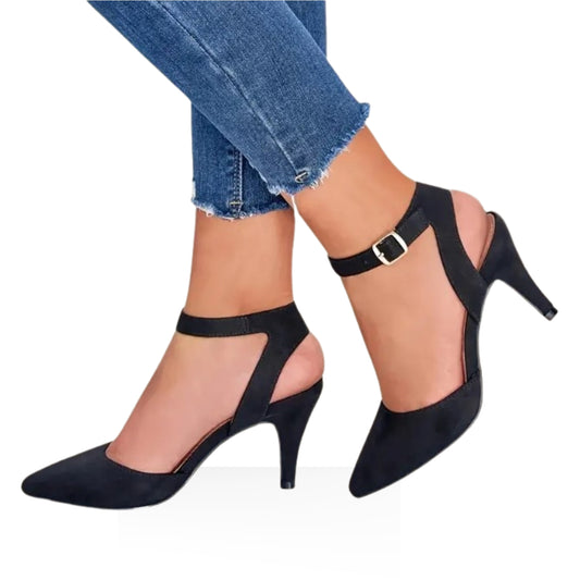 SERENE SLINGBACK HEEL - BLACK