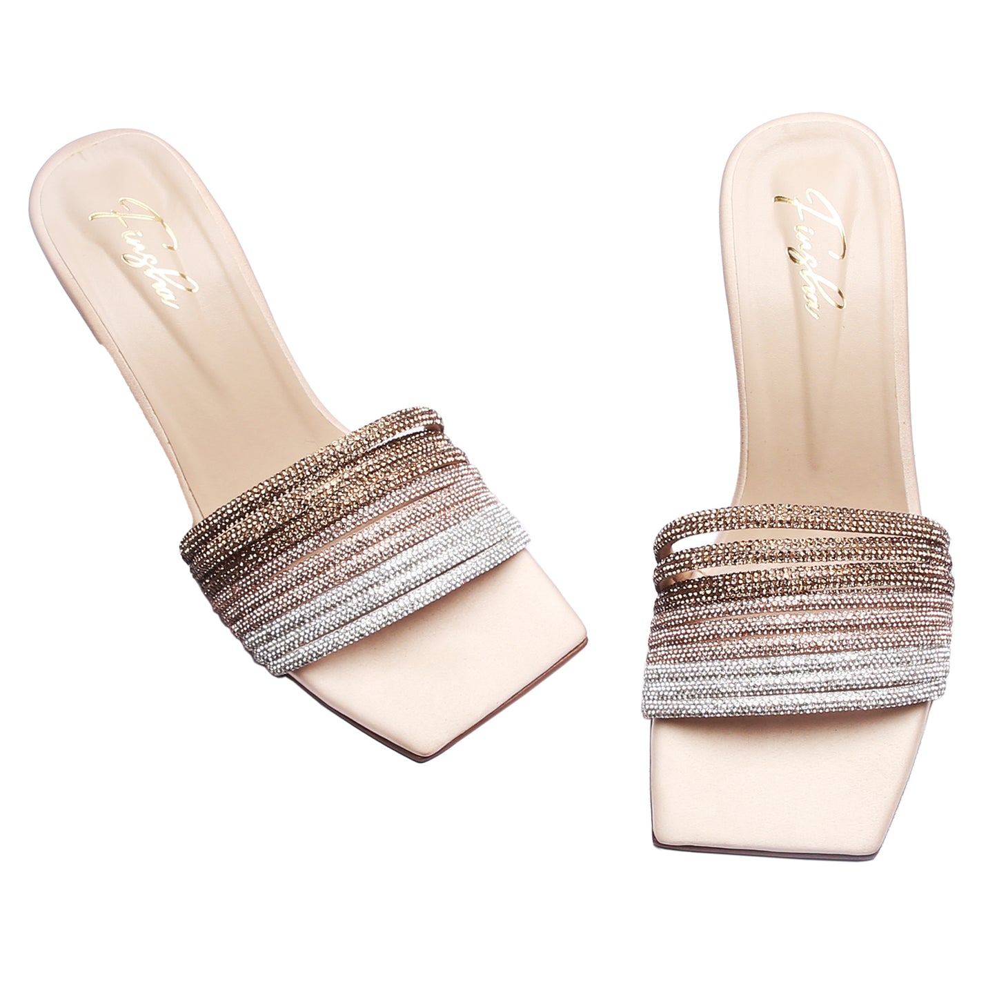PARIWISH HEEL SANDAL - BEIGE
