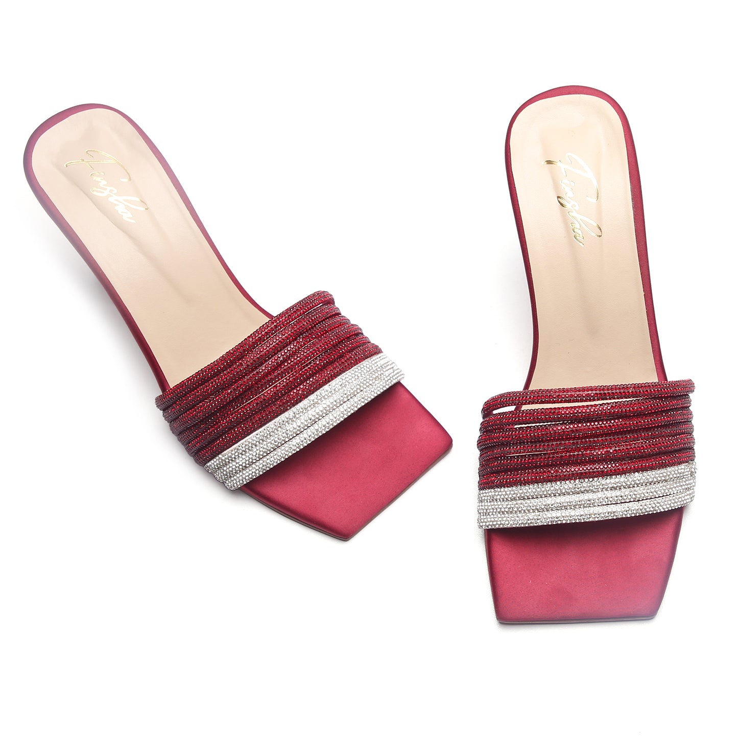 PARIWISH HEEL SANDAL - MAROON