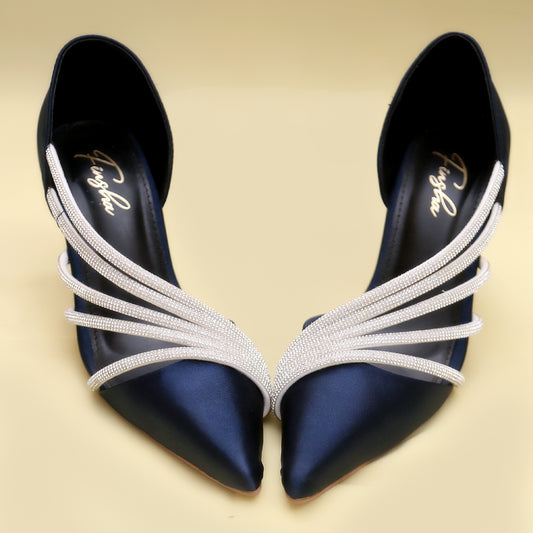 ISABELLA HEELS SANDAL - BLUE