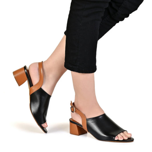 JINNY BLOCK HEEL - BLACK