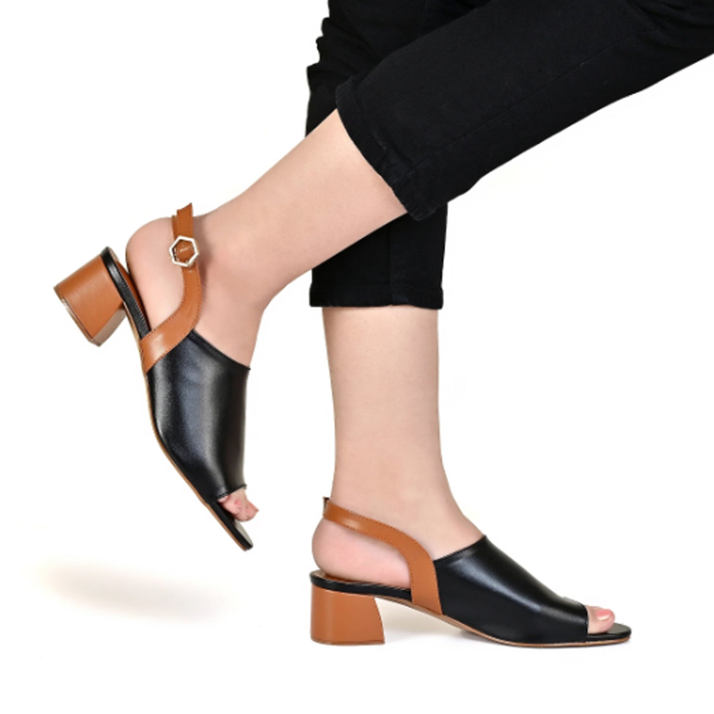 JINNY BLOCK HEEL - BLACK