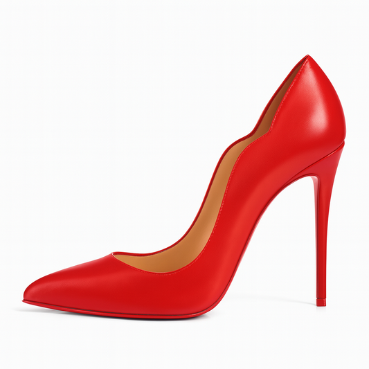 Kitkat French Red bottom 4 Inch Heel | Red