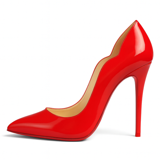 Kitkat French Red bottom 4 Inch Heel | Red