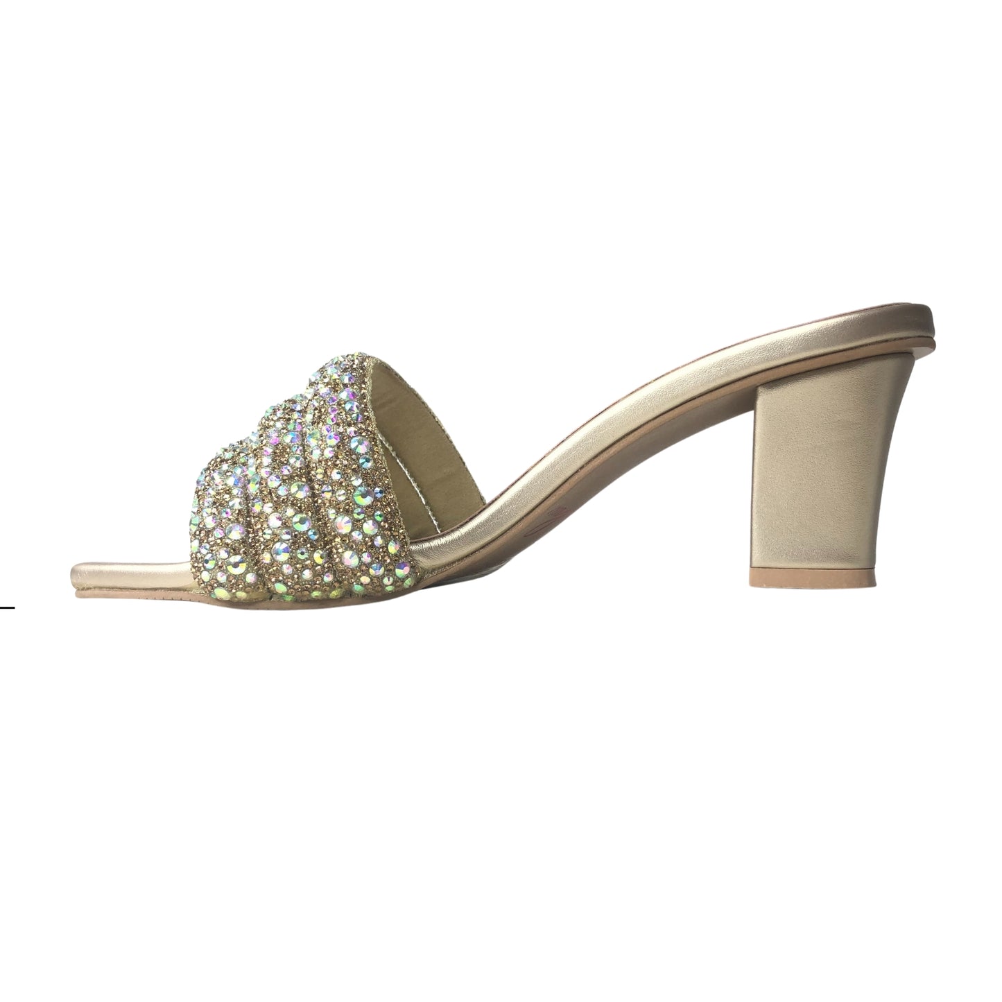 LINA BLOCK HEEL - GOLDEN