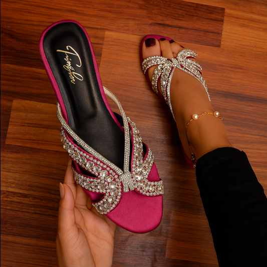 LIZZ FLAT SLIPPER - PINK