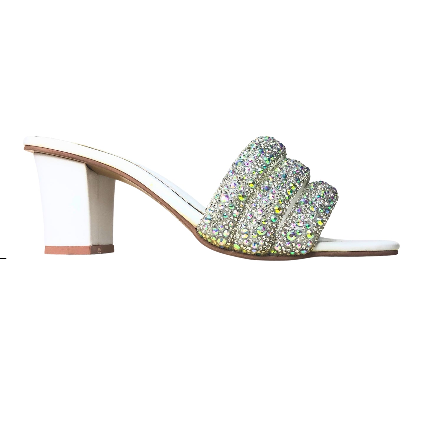 LINA BLOCK HEEL - WHITE