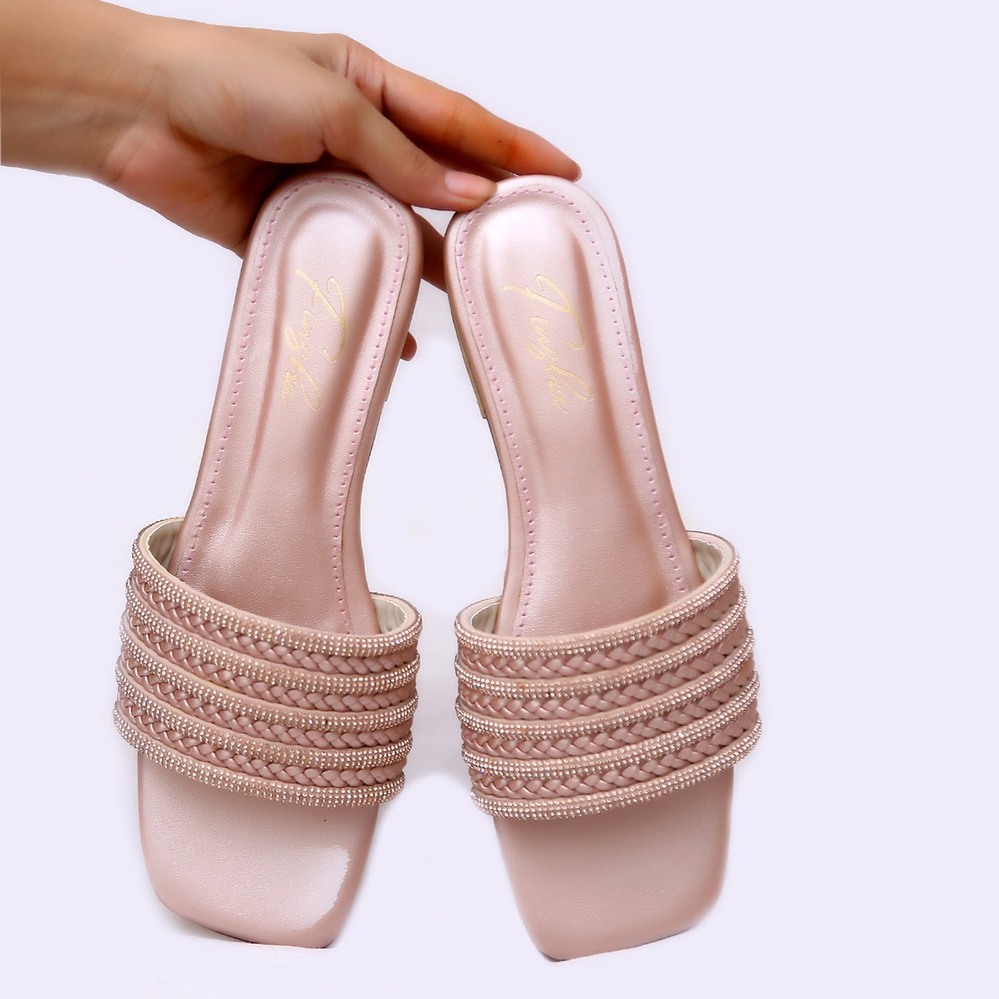 LYDIA SLIPPER - ROSE GOLD