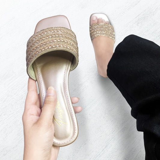 LYDIA SLIPPER - ROSE GOLD