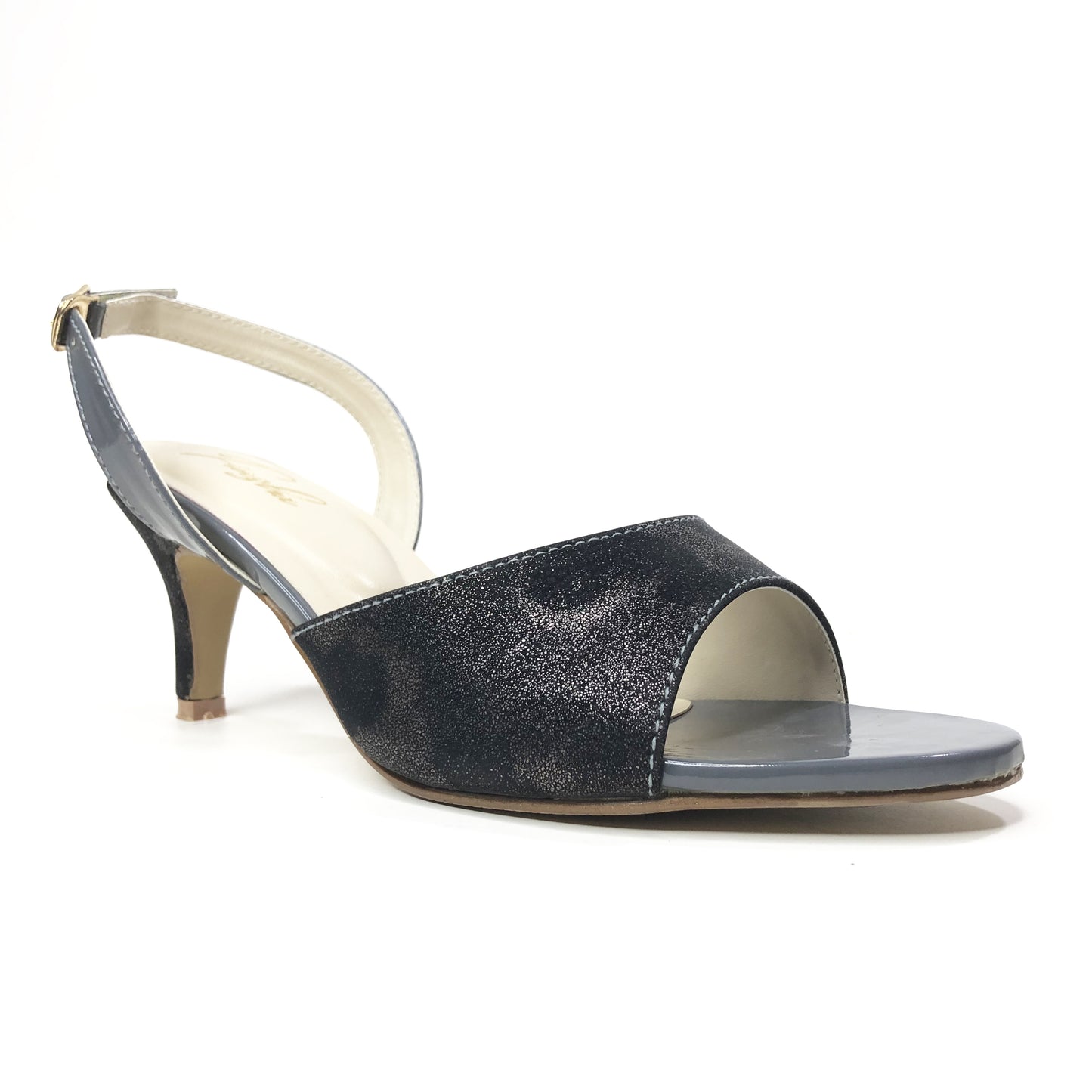 NAIMO HEEL - BLACK AND GREY