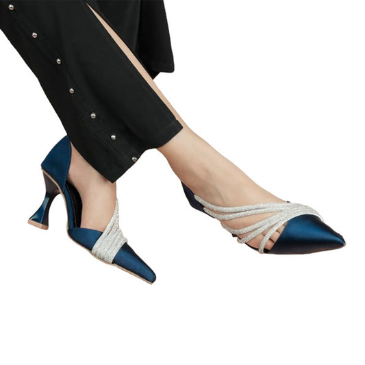 ISABELLA HEELS SANDAL - BLUE