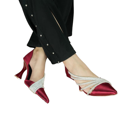 ISABELLA HEELS SANDAL - CHERRY RED