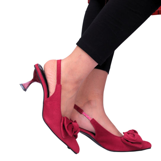 TIE KNOT HEEL - PINK