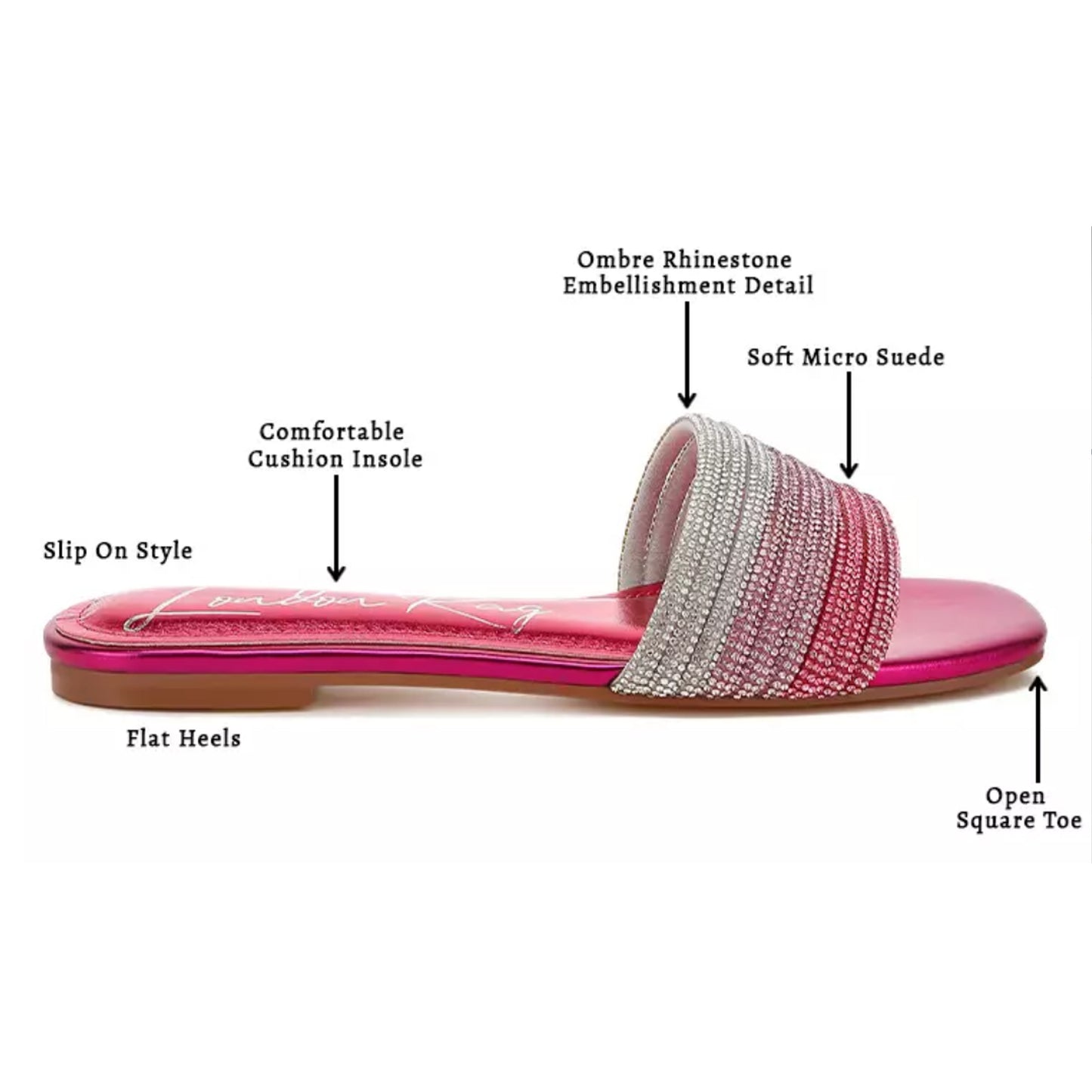 PARIWISH FLAT SLIPPER - PINK
