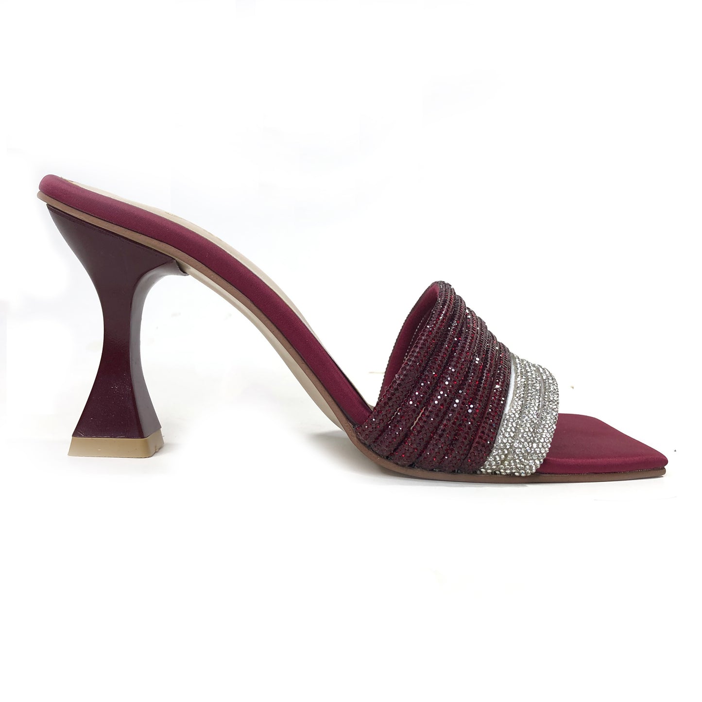 PARIWISH HEEL SANDAL - MAROON
