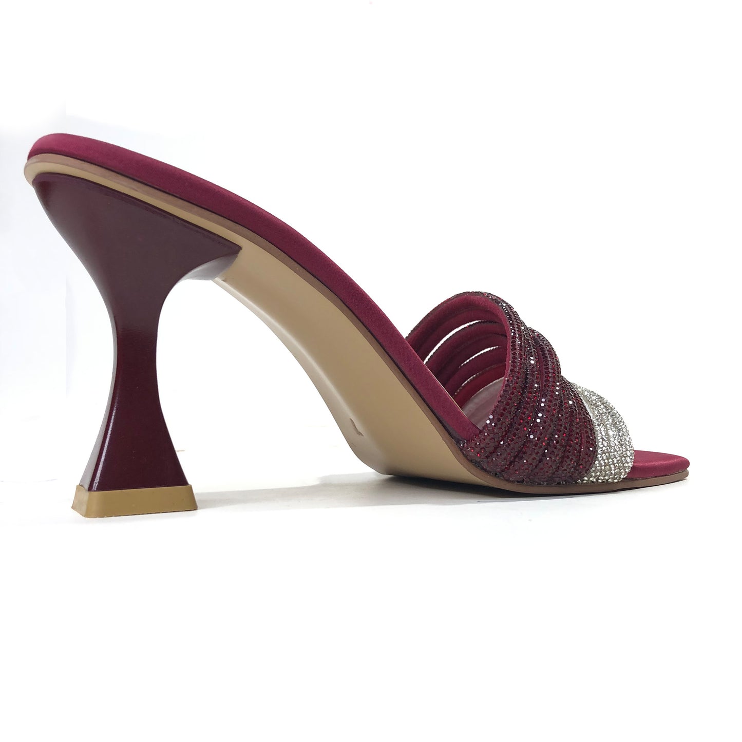 PARIWISH HEEL SANDAL - MAROON