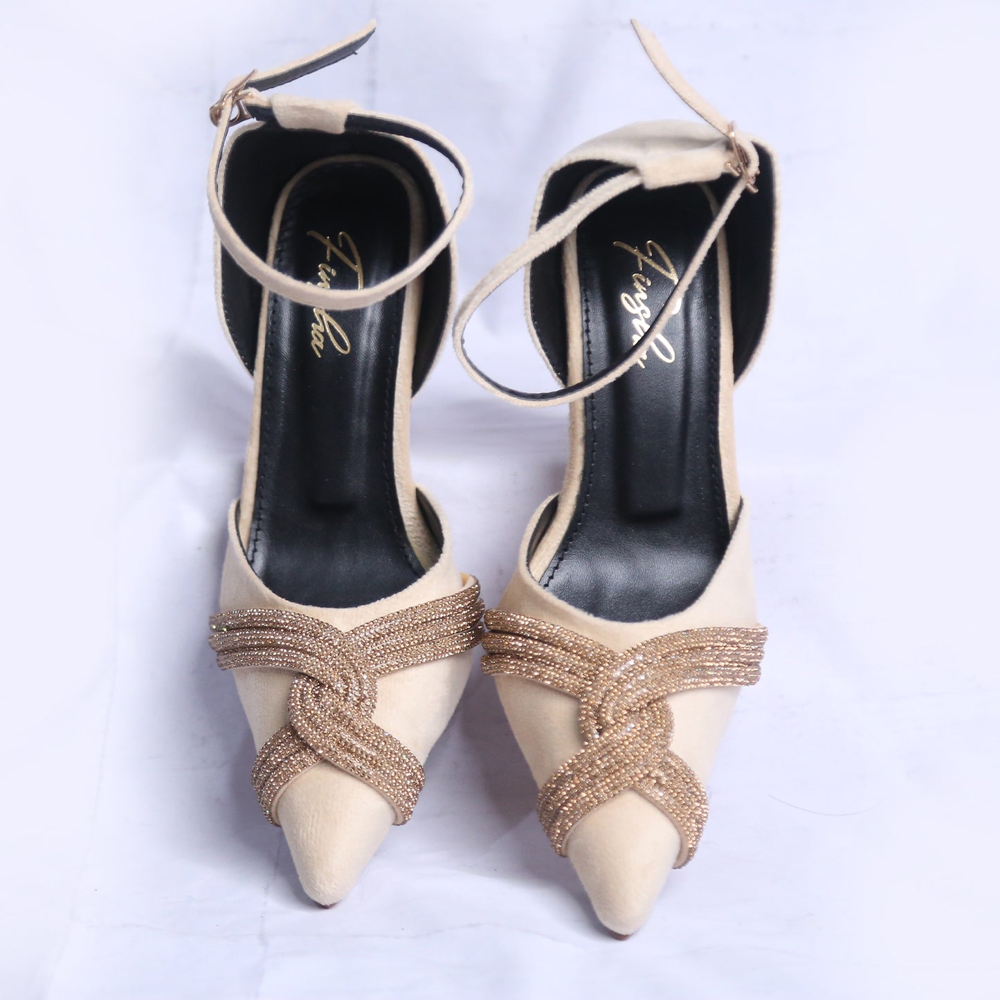 PRINCESS HEEL SANDAL - BEIGE