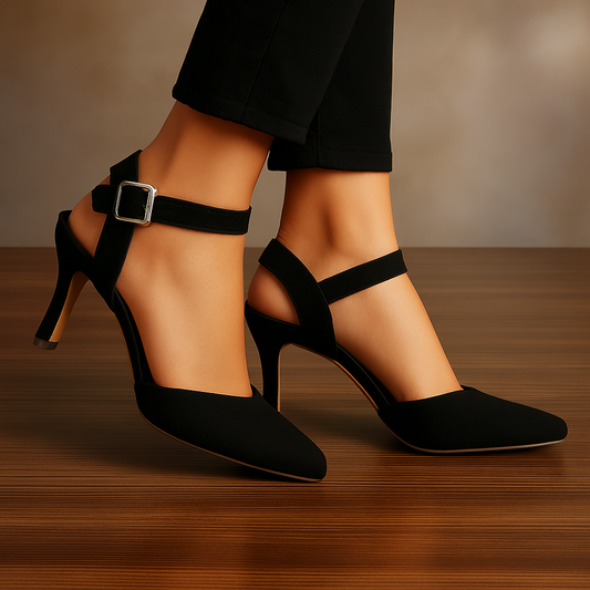 SERENE SLINGBACK HEEL - BLACK