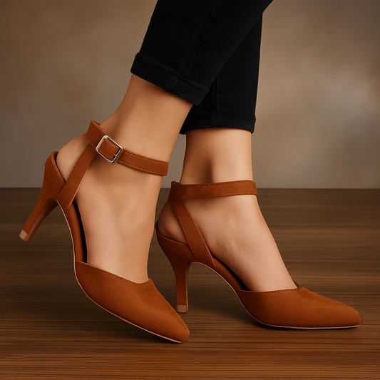SERENE SLINGBACK HEEL - BROWN