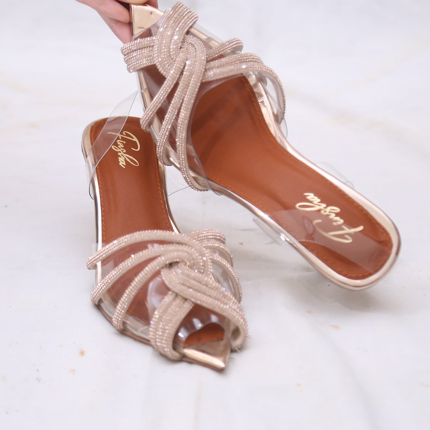 VICTORIA HEEL - ROSE GOLD