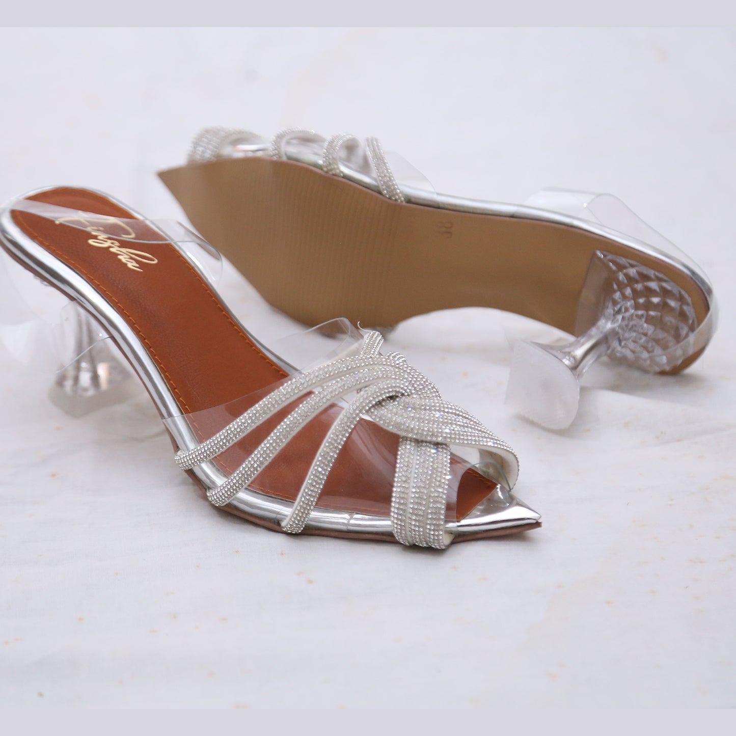 VICTORIA HEEL - SILVER