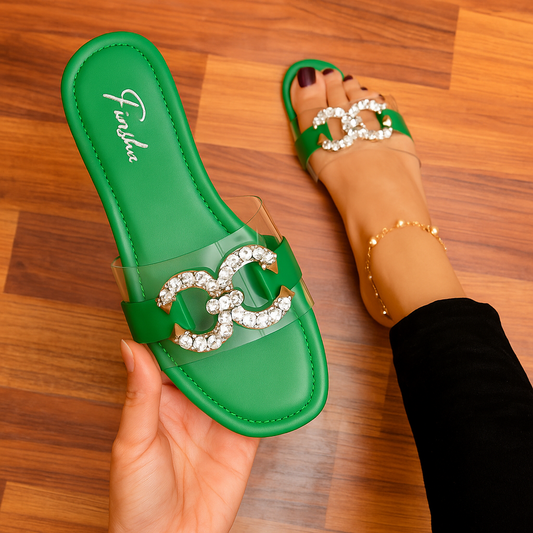 WILY FLAT SLIPPER - GREEN