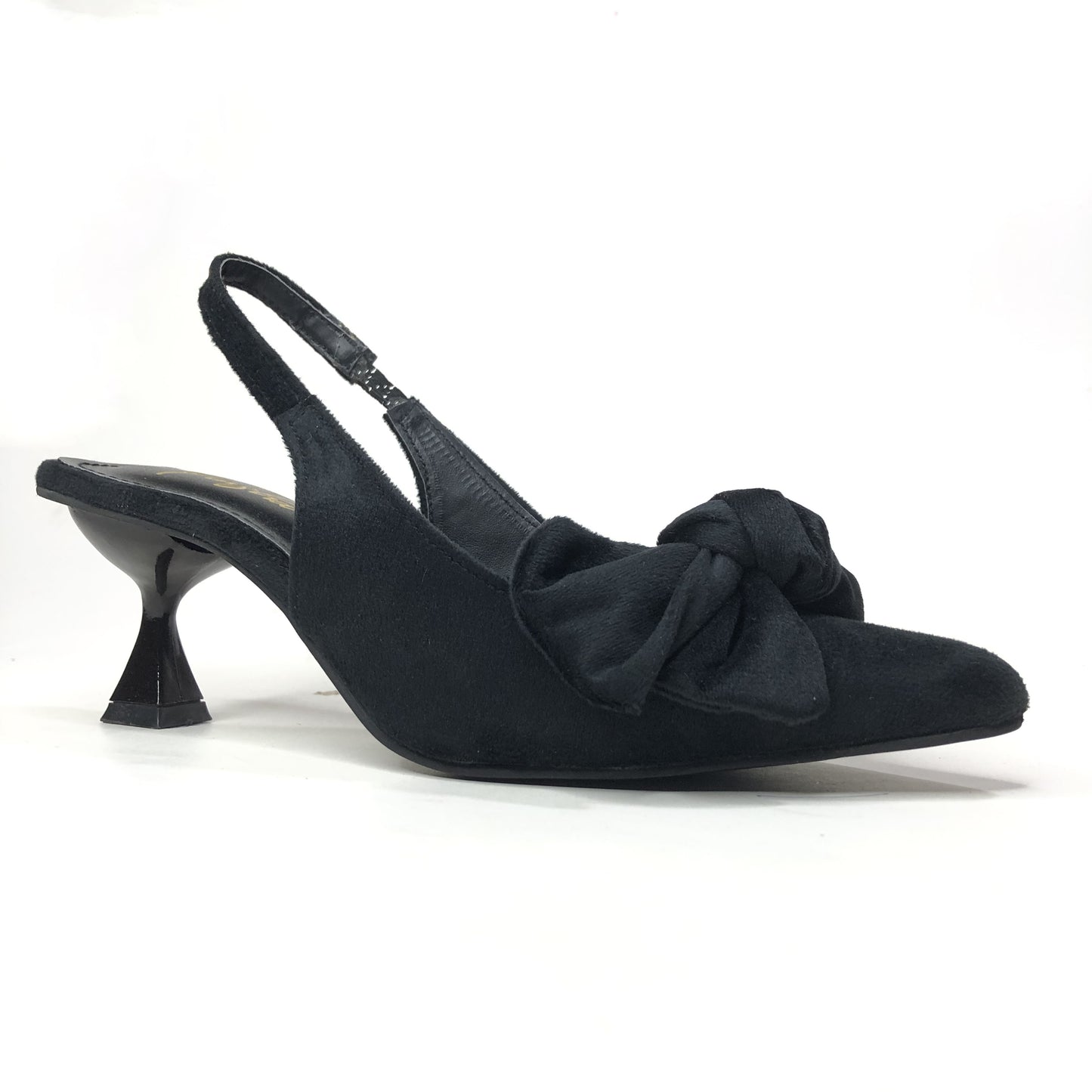 TIE KNOT HEEL - BLACK