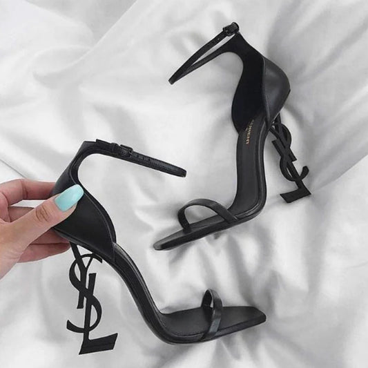YSL BLACK HEELS - BLACK (LIMITED STOCK)