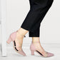 AYRA HEEL SANDLE - BABY PINK