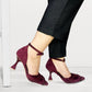 PRINCESS HEEL SANDAL - MAROON