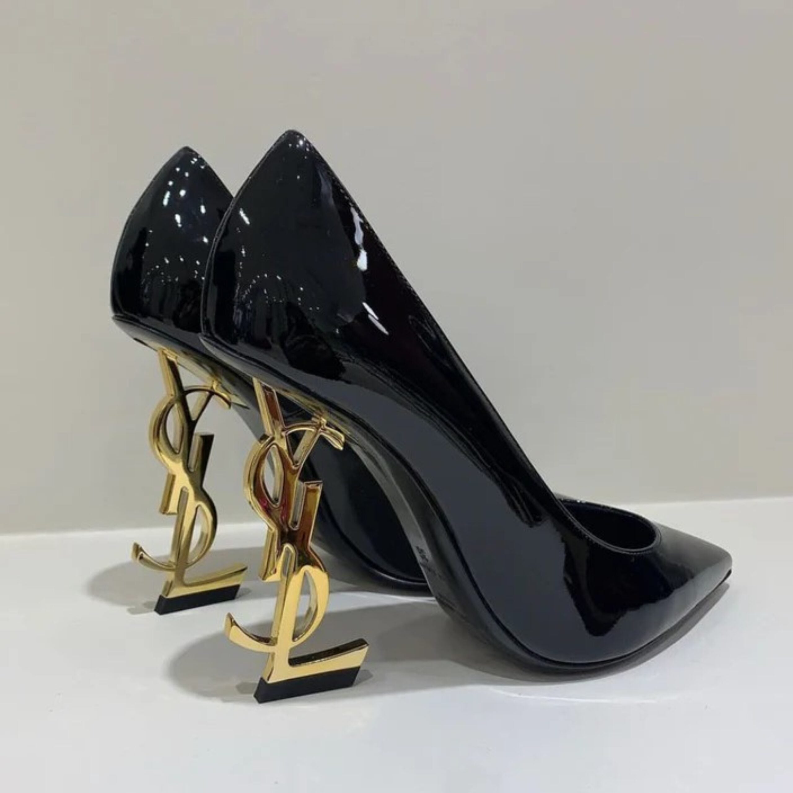 YSL COURT SHOE - BLACK - Finsha Shoes