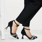 PRINCESS HEEL SANDAL - BLACK
