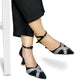 PRINCESS HEEL SANDAL - BLACK