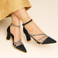 AYRA HEEL SANDLE - BLACK