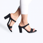ARABIAN BLOCK HEEL - BLACK
