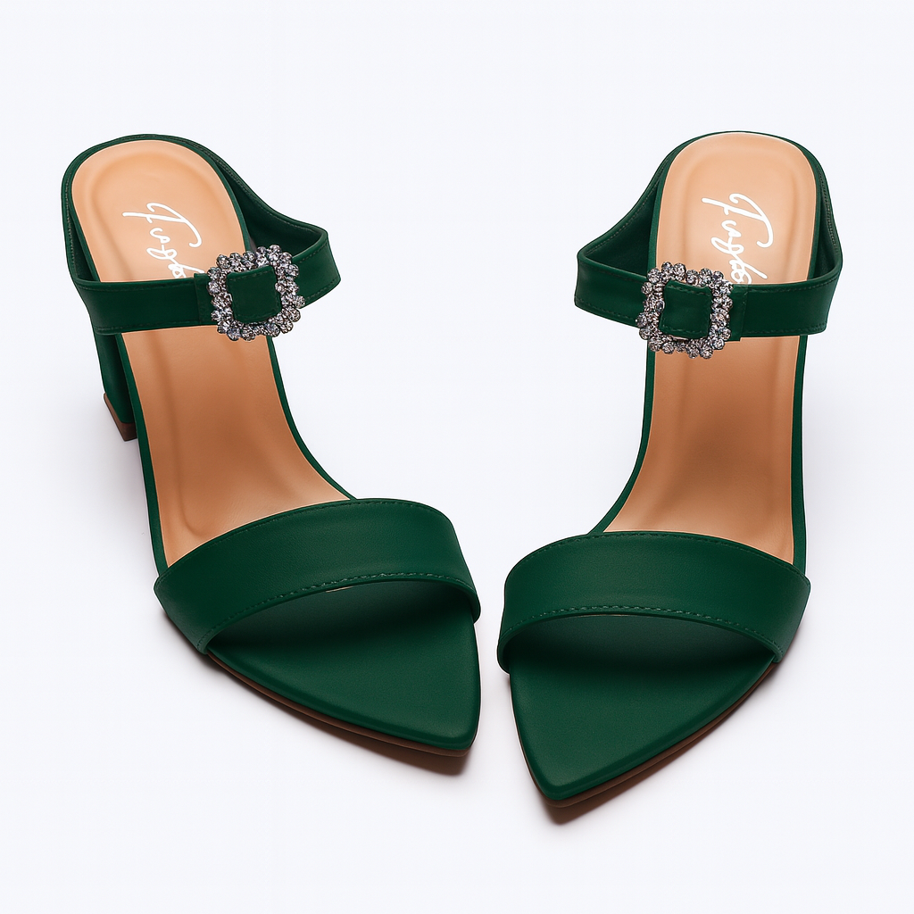 ARABIAN BLOCK HEEL - ZINC - Finsha Shoes