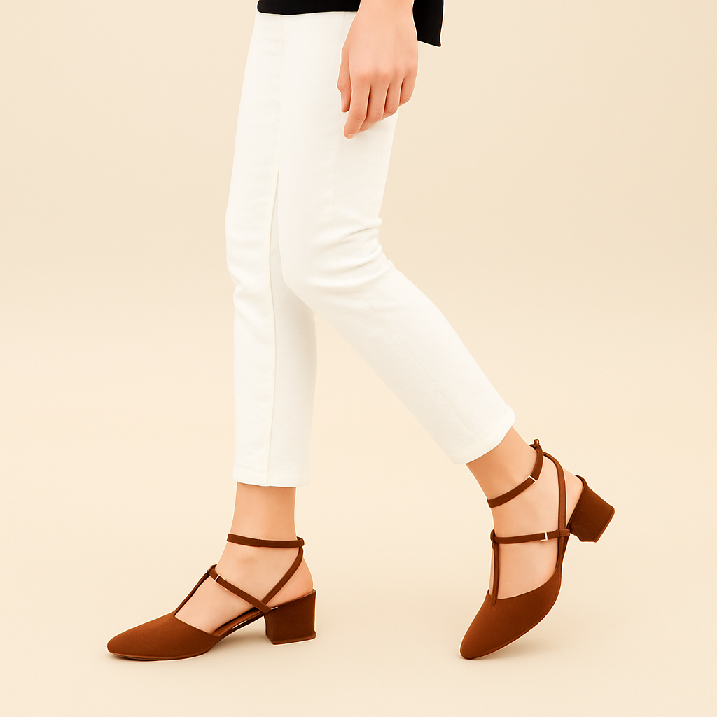 CLASO HEEL SANDAL - BROWN