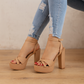 CANDY 5 INCH PLATFORM HEEL - BEIGE