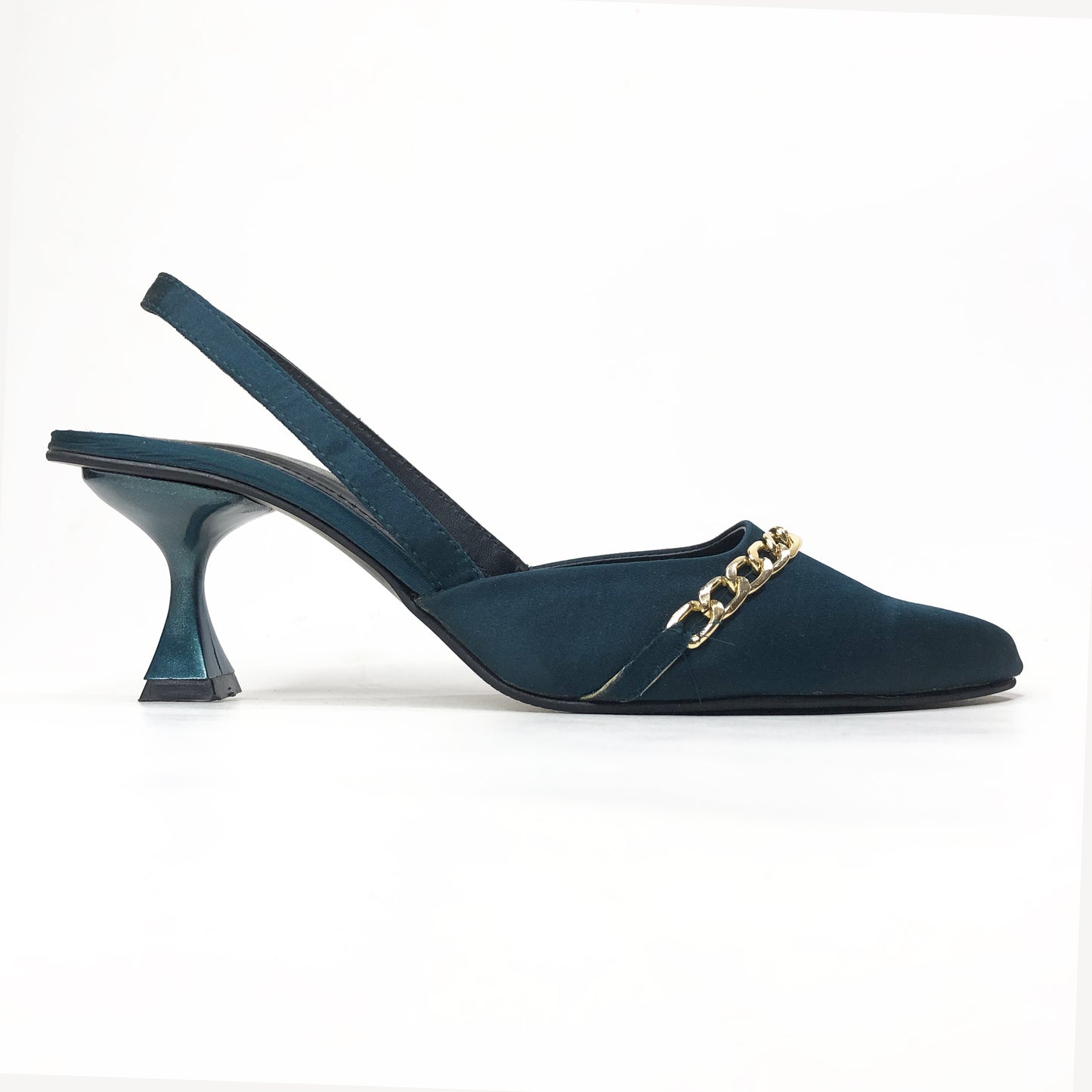 CROSS OVER HEEL - GREEN