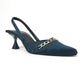 CROSS OVER HEEL - GREEN