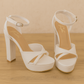 CANDY 5 INCH PLATFORM HEEL - WHITE