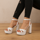 CANDY 5 INCH PLATFORM HEEL - WHITE