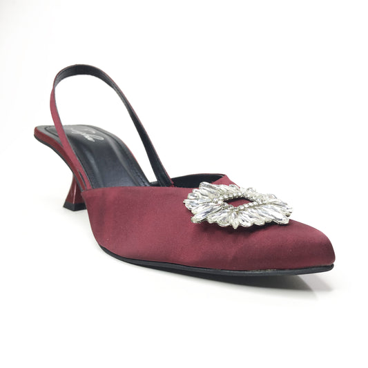 DAISY HEEL - MAROON