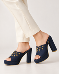 MISS DENIM 5 INCH PLATFORM HEEL