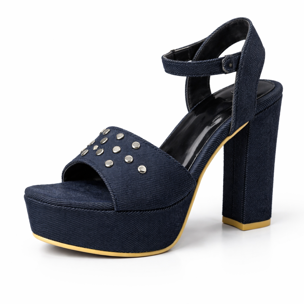 DENIM GLORIA 5 INCH PLATFORM HEEL - Finsha Shoes