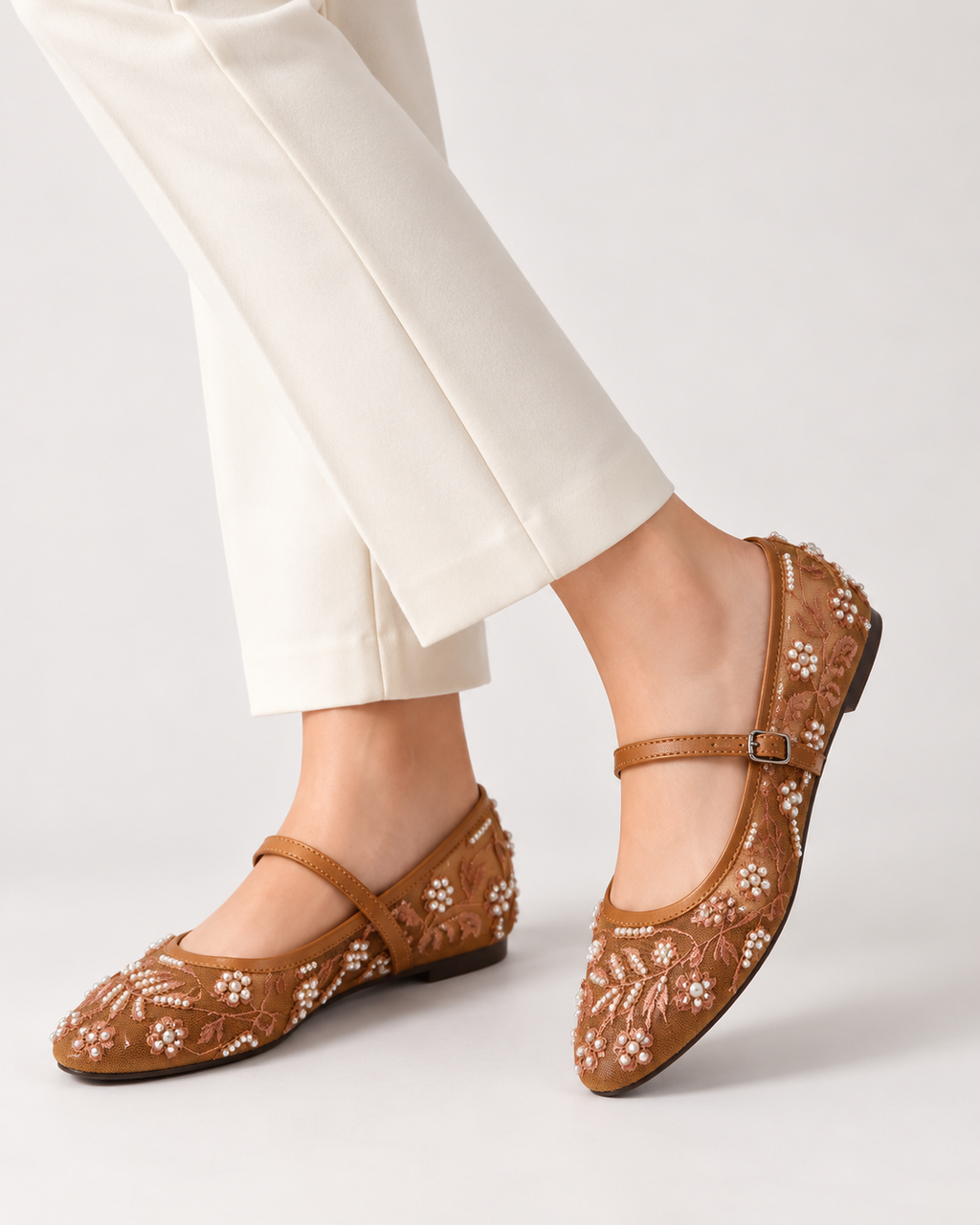Embroidered Pumps