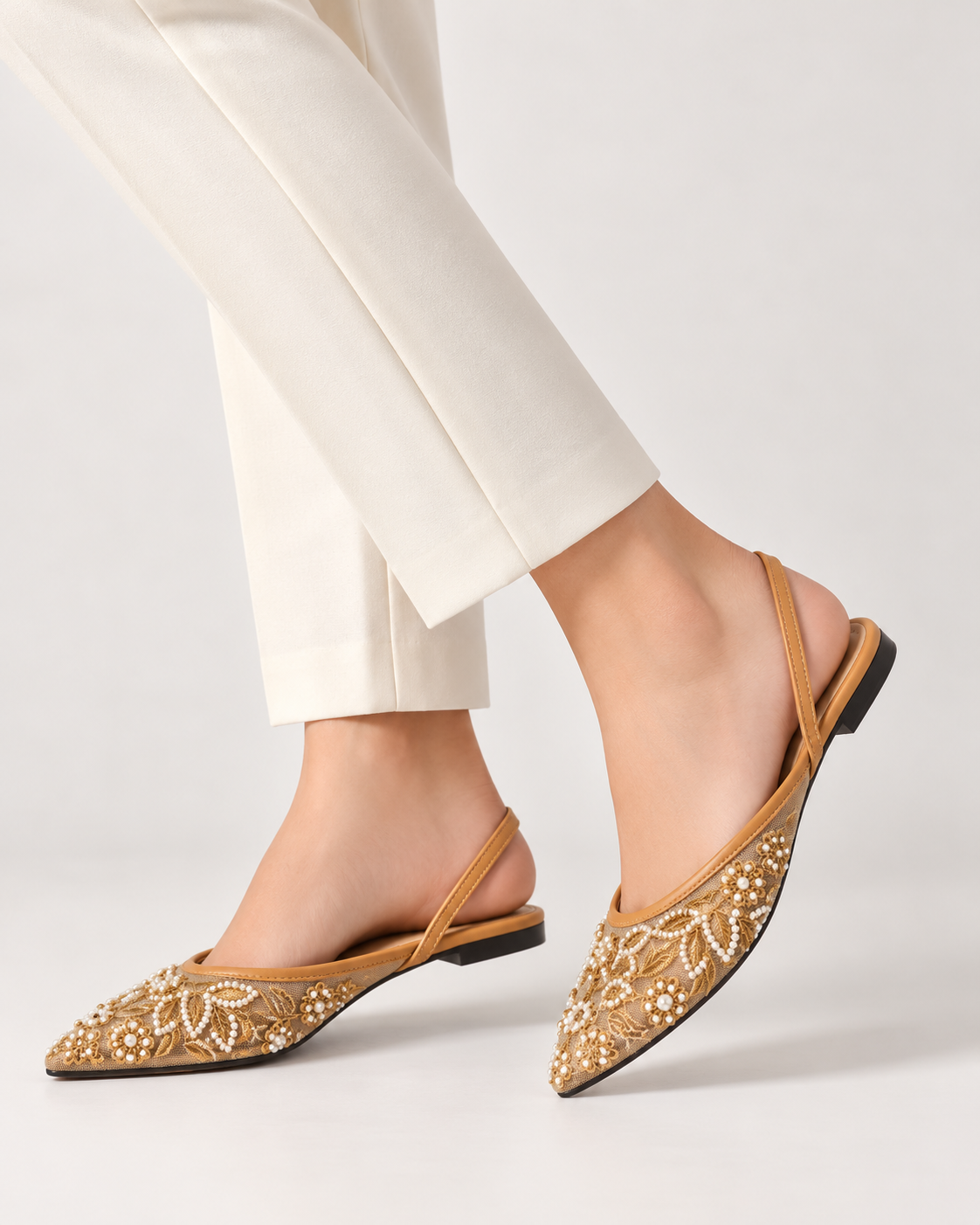 Embroidered Flat Toe