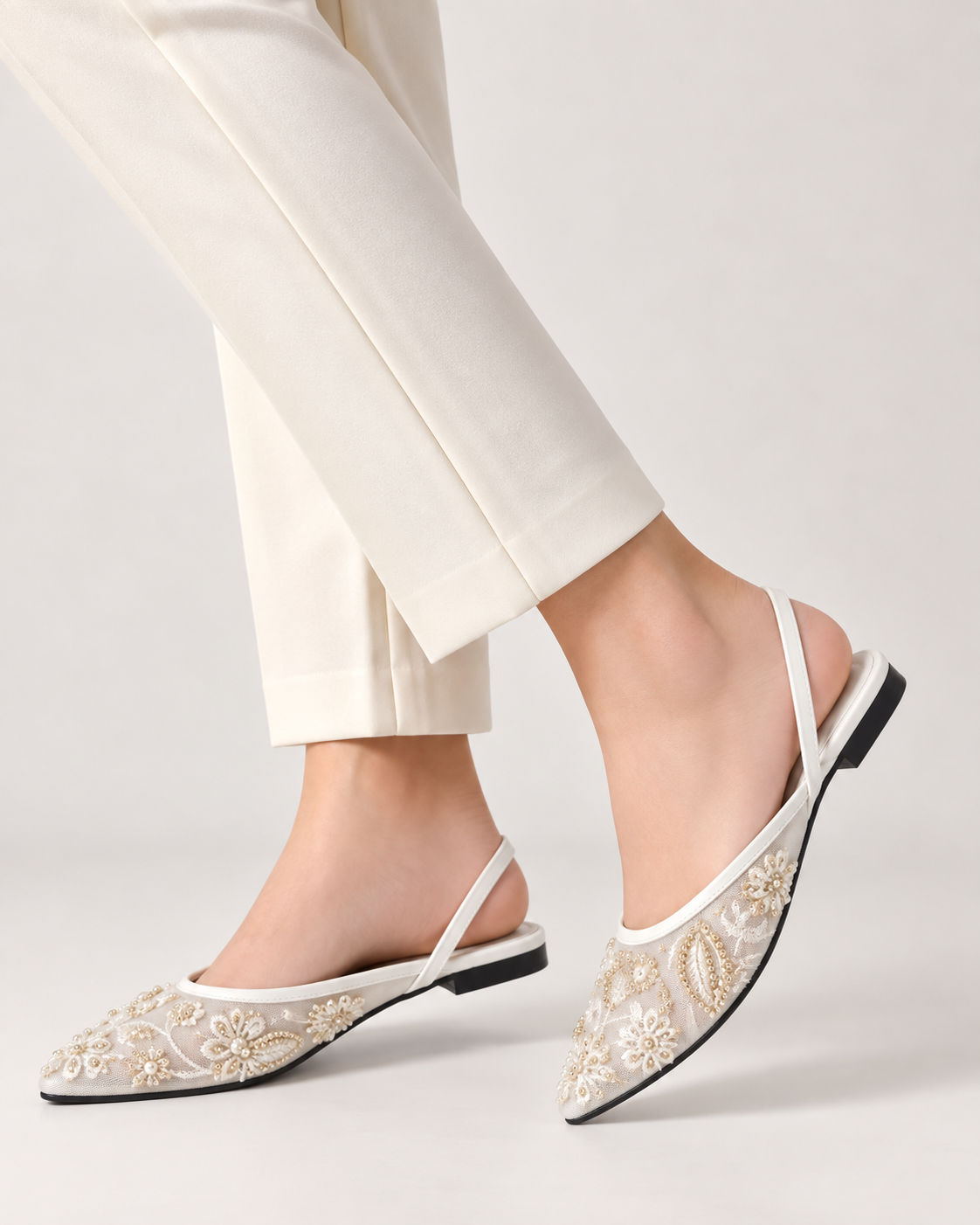 Embroidered Flat Toe